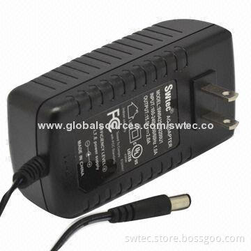 External 42W US Plug-in Switching Power Supply, 100-240V AC, 50/60Hz, ErP, CEC Level V, MEPS IV